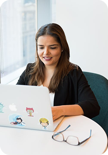 girl with laptop